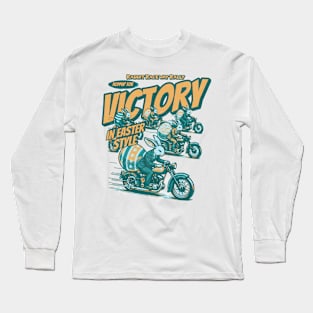 rabbit raceway rally hoppin' for victory in easter style Long Sleeve T-Shirt
